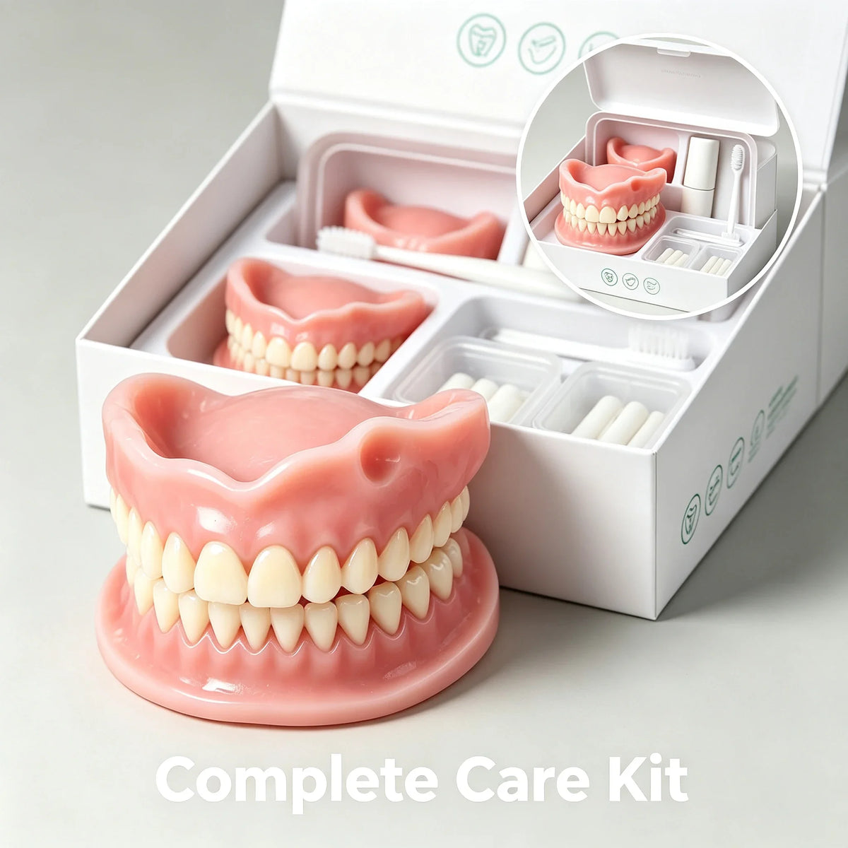 Comfortable Silicone Denture Set for Daily Use