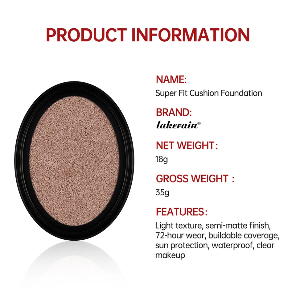 Long-Lasting Waterproof Cushion Foundation Refill
