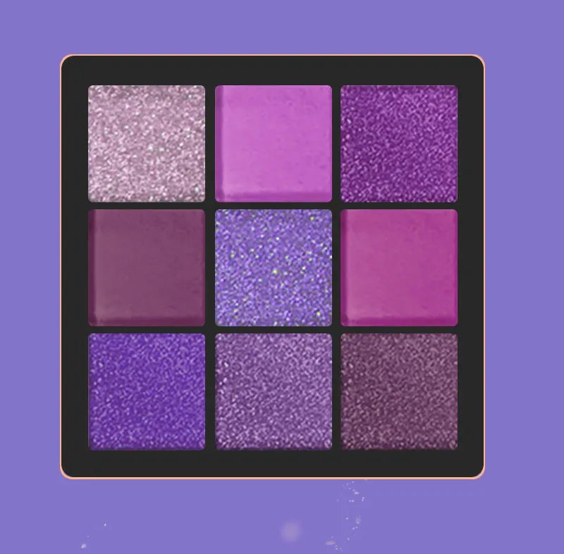 9-Color Purple Eyeshadow Palette - 8