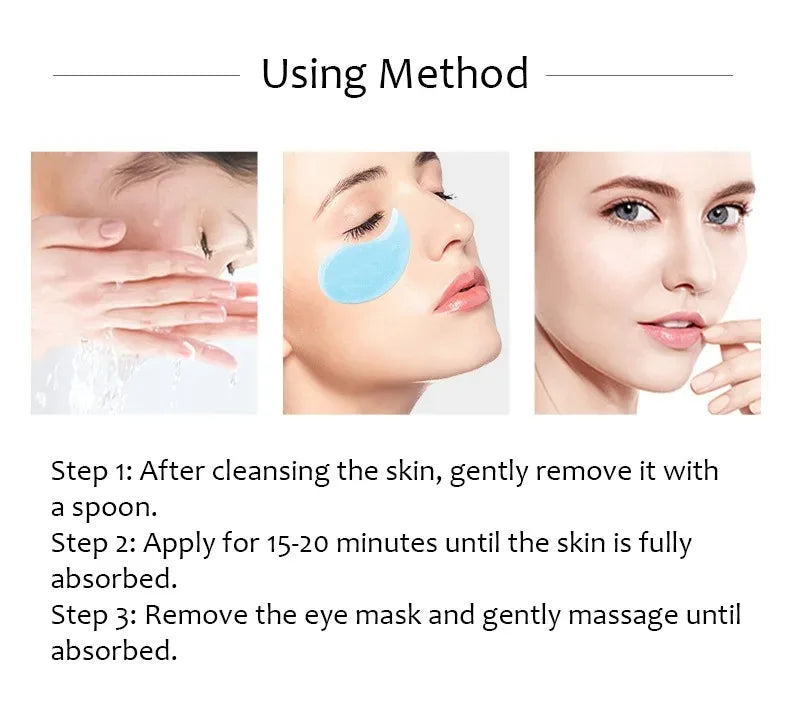 Hyaluronic Acid Collagen Eye Mask for Dark Circles and Puffiness