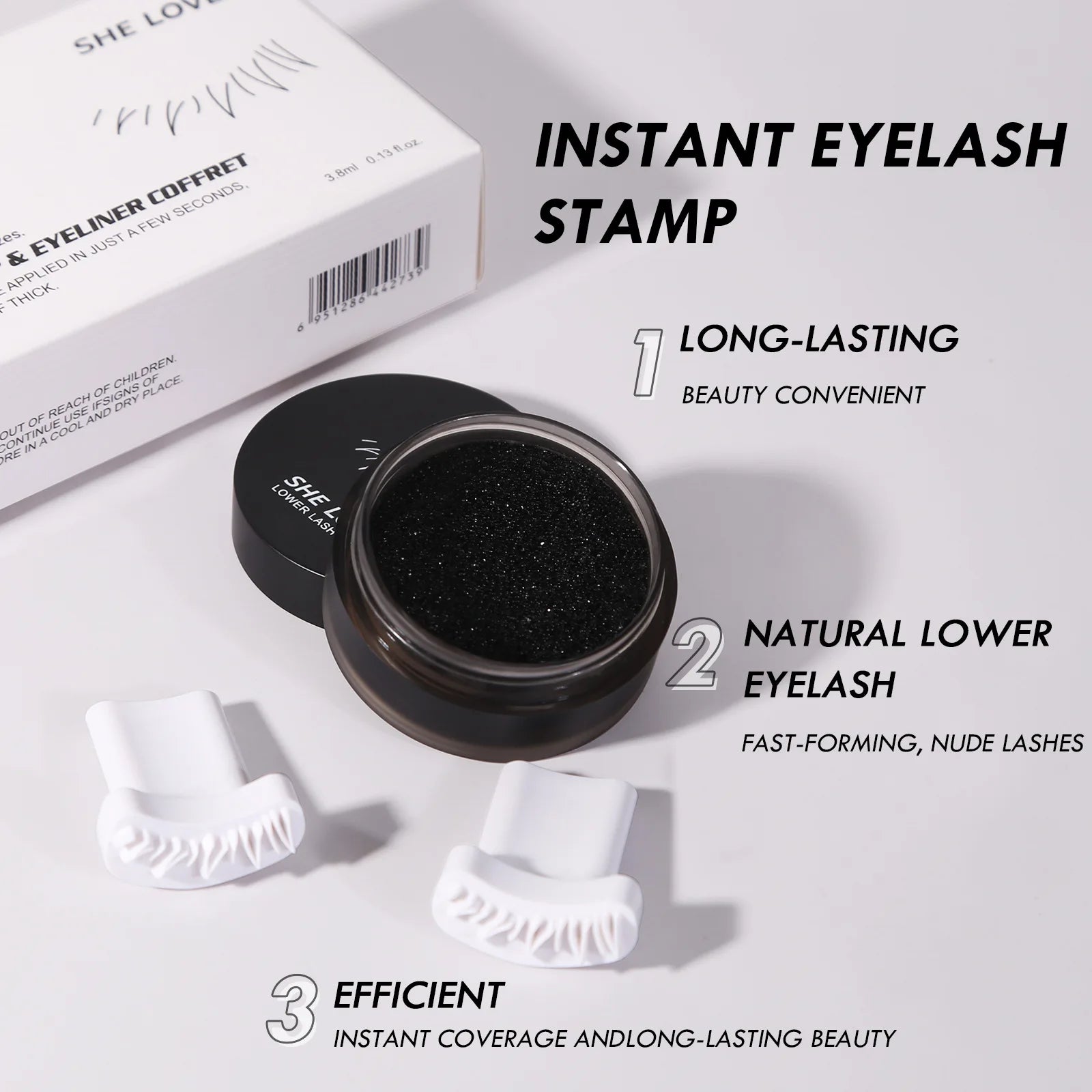 Easy Lower Eyelash Makeup Stamp Tool - 13