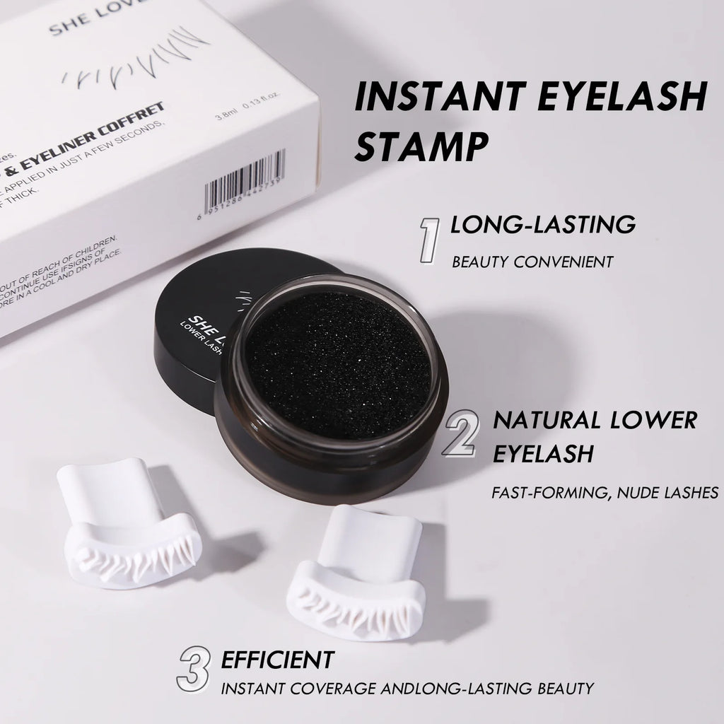 Easy Lower Eyelash Makeup Stamp Tool