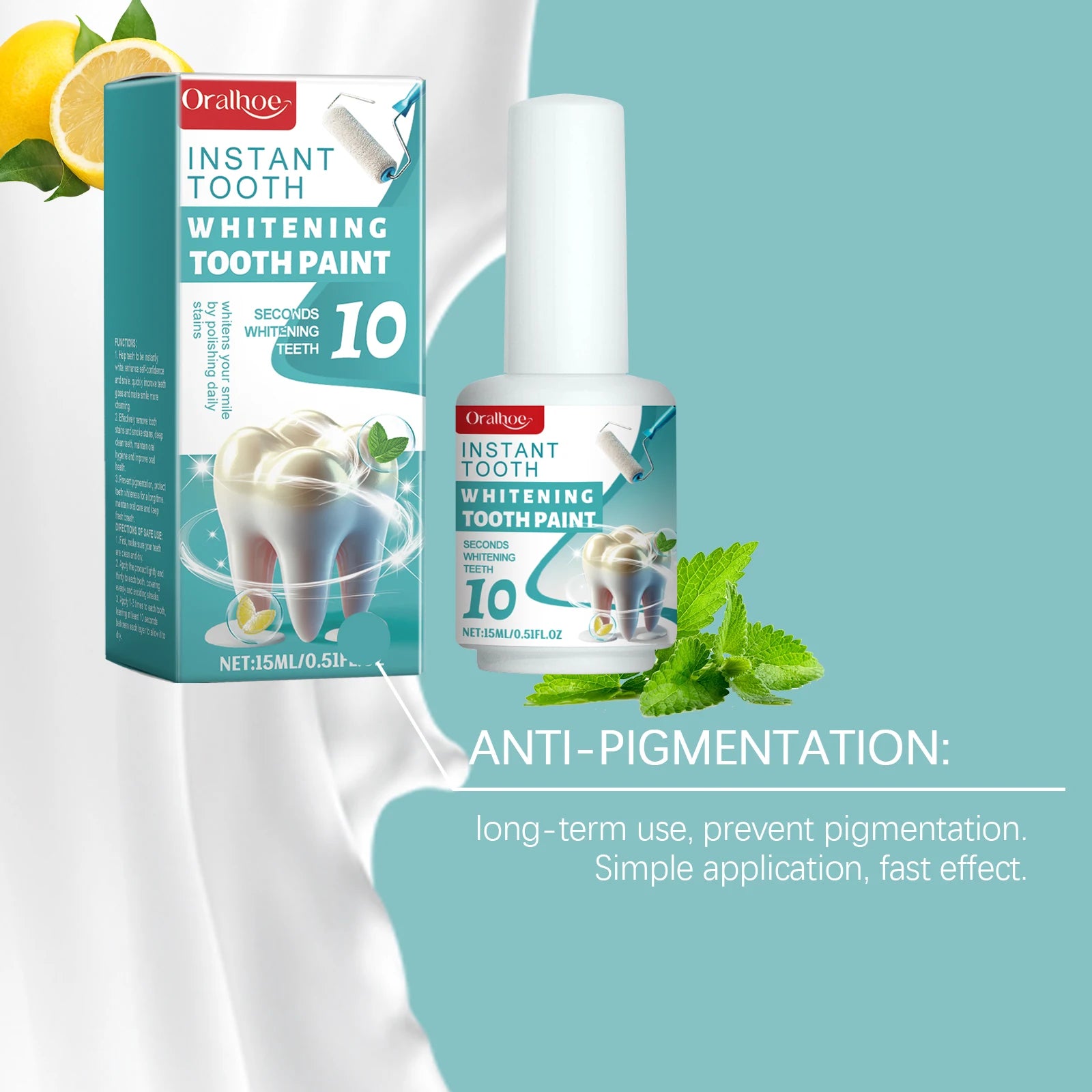 Instant Teeth Whitening Enamel Paint - 10