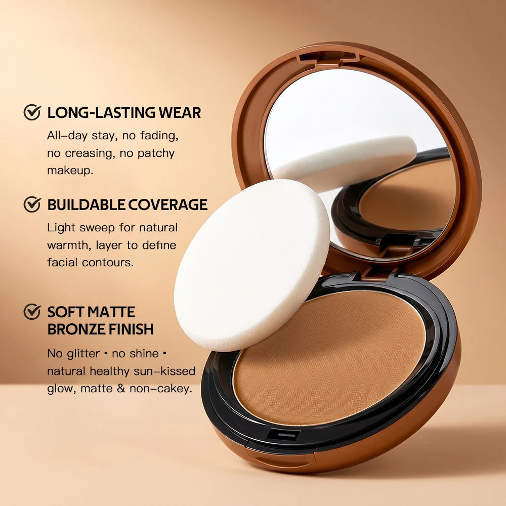 Matte Bronze Sculpting Powder for a Sun-Kissed Glow - 3
