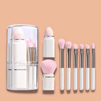 8-Piece Retractable Travel Makeup Brush Set
