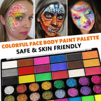 42-Color Professional Face and Body Paint Palette