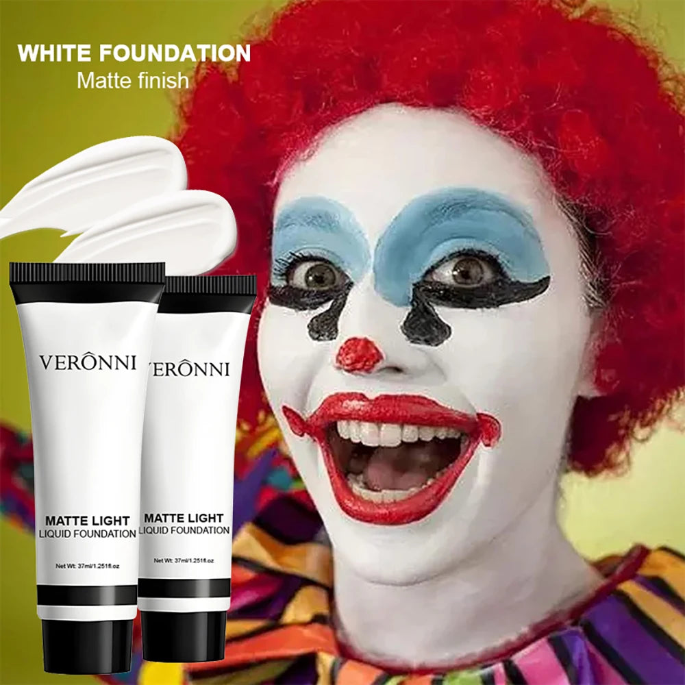 Pure White Liquid Foundation for Stage Makeup and Special Effects