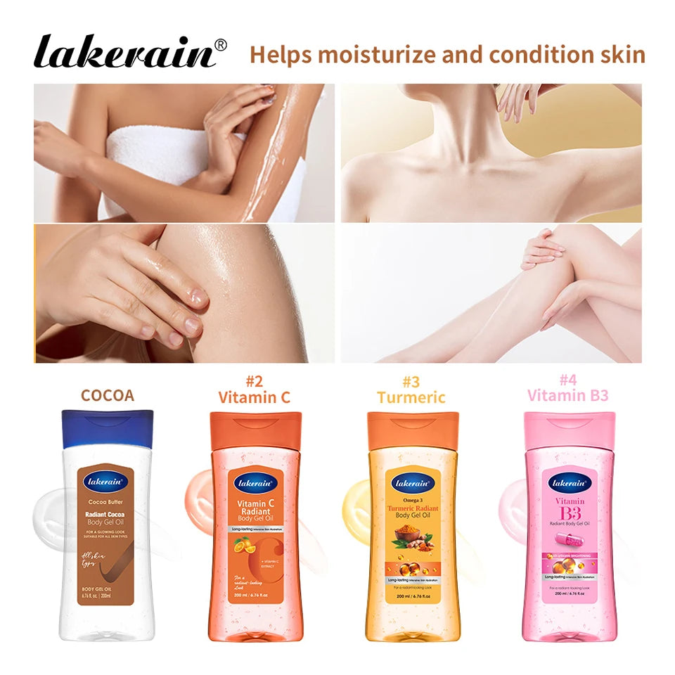 Radiant Glow Nourishing Body Gel Oil for Soft Skin
