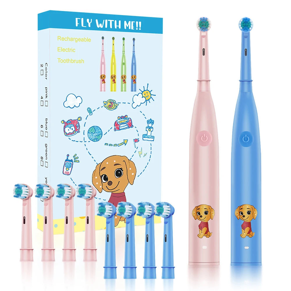 Rechargeable Sonic Electric Toothbrush for Kids - 7