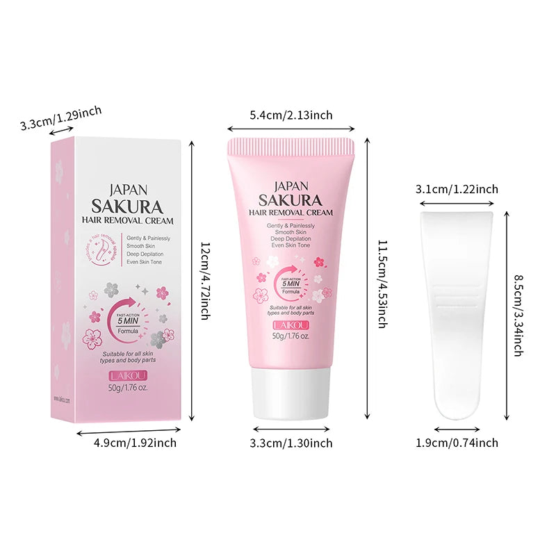 Painless Gentle Hair Removal Cream for Sensitive Skin