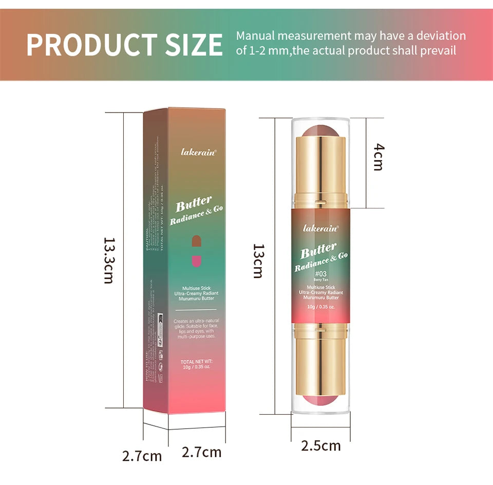 Dual-Ended Cream Bronzer and Blush Stick