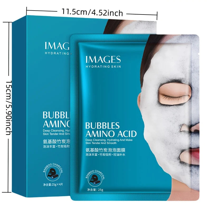Bamboo Charcoal Bubble Cleansing Mask for Deep Pore Detox - 4