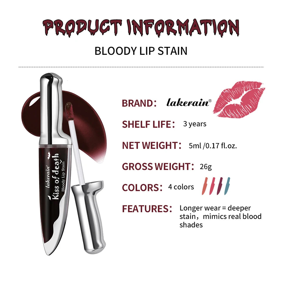 Waterproof Bloody Lip Stain for Halloween Makeup