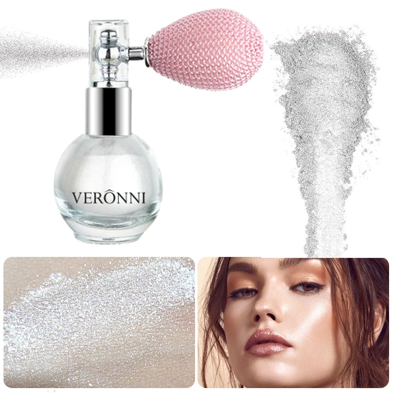 Shimmering Body and Face Glitter Highlighter Spray
