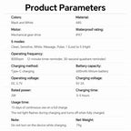Rechargeable Rotating Electric Toothbrush with 5 Cleaning Modes