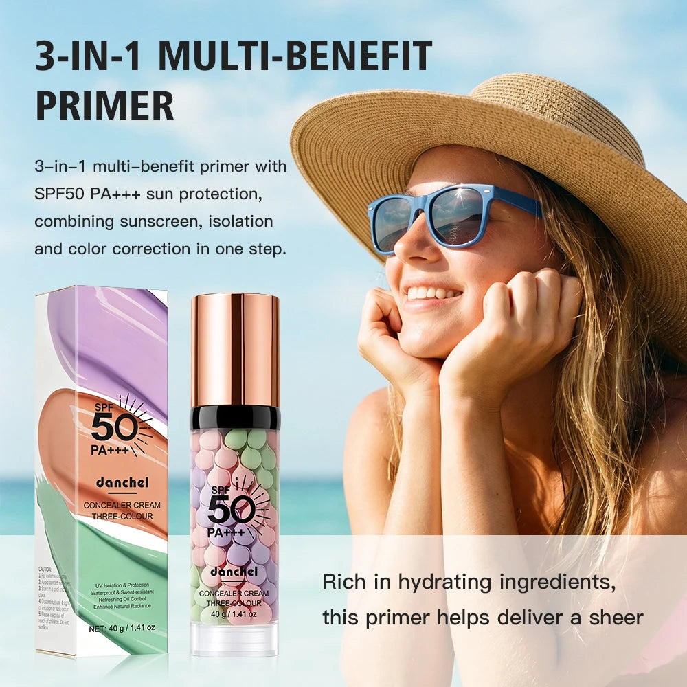 3-in-1 Color Correcting Makeup Primer with SPF 50