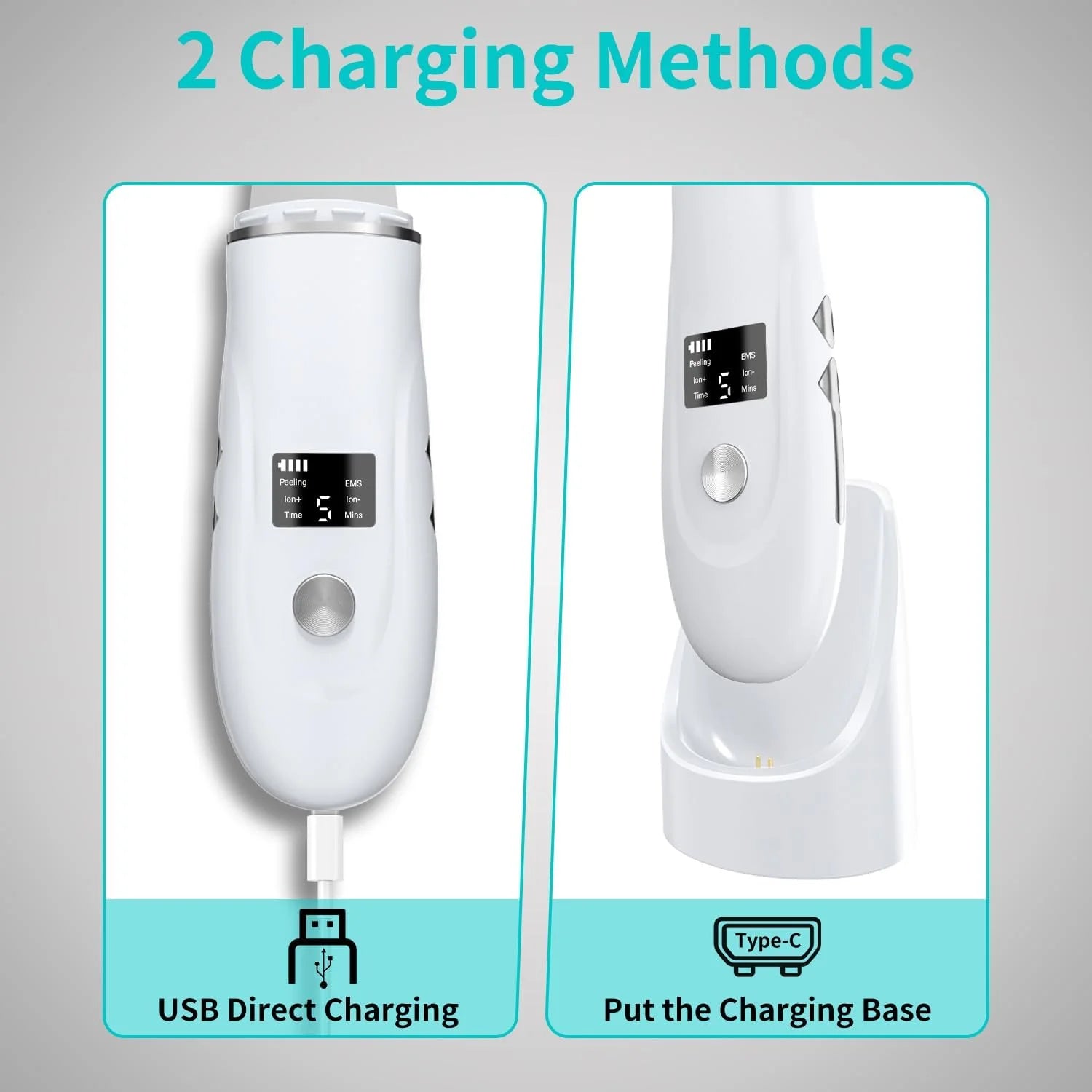 Ultrasonic Facial Skin Scrubber and Pore Cleansing Spatula - 4