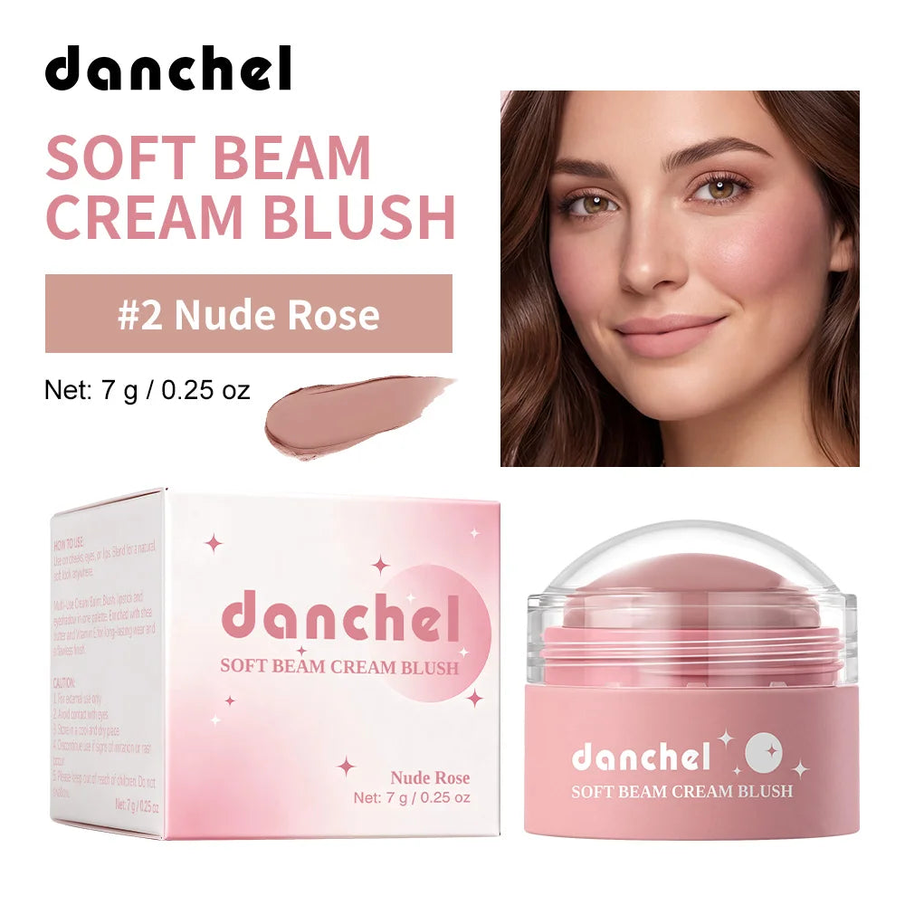 Soft Beam Multi-Use Cream Blush for Cheeks, Lips, and Eyes