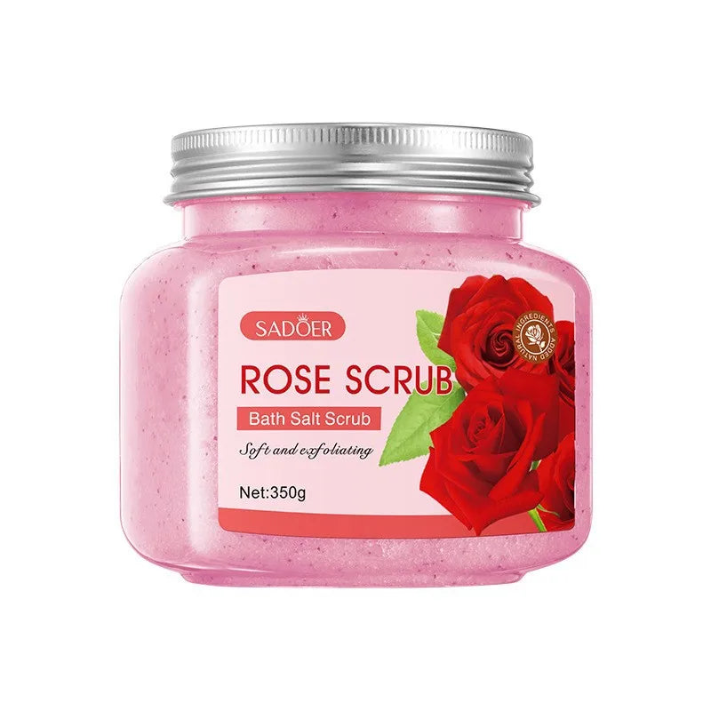 Exfoliating Fruit Bath Salt Body Scrub for Smooth Radiant Skin