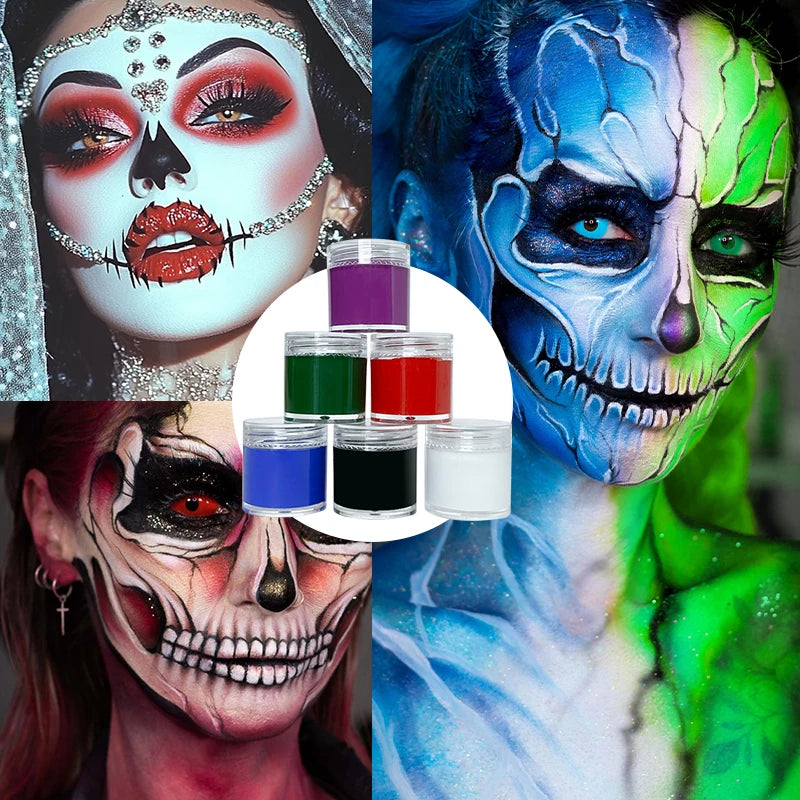 6-Color Professional Face and Body Paint Palette for SFX Makeup
