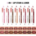 Dual-Sided Long-Lasting Lip Contour Stain and Liner