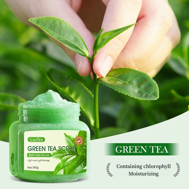 Exfoliating Green Tea Body Scrub for Smooth Radiant Skin