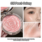 Rose Embossed Shimmer Blush Powder