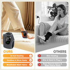 Wireless Heated Ankle Massager with Vibration Therapy