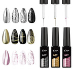 Metallic Liner Gel Polish for French Manicure Art
