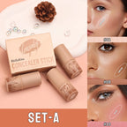 3-Piece Face Contouring and Highlighting Makeup Set