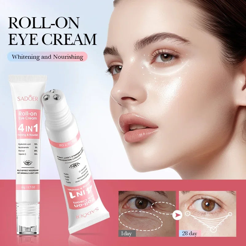 Retinol Anti-Aging Roll-On Eye Cream for Dark Circles