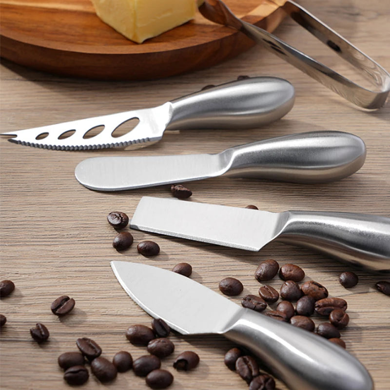 Professional Stainless Steel Cheese Serving and Cutting Knife Set - 3