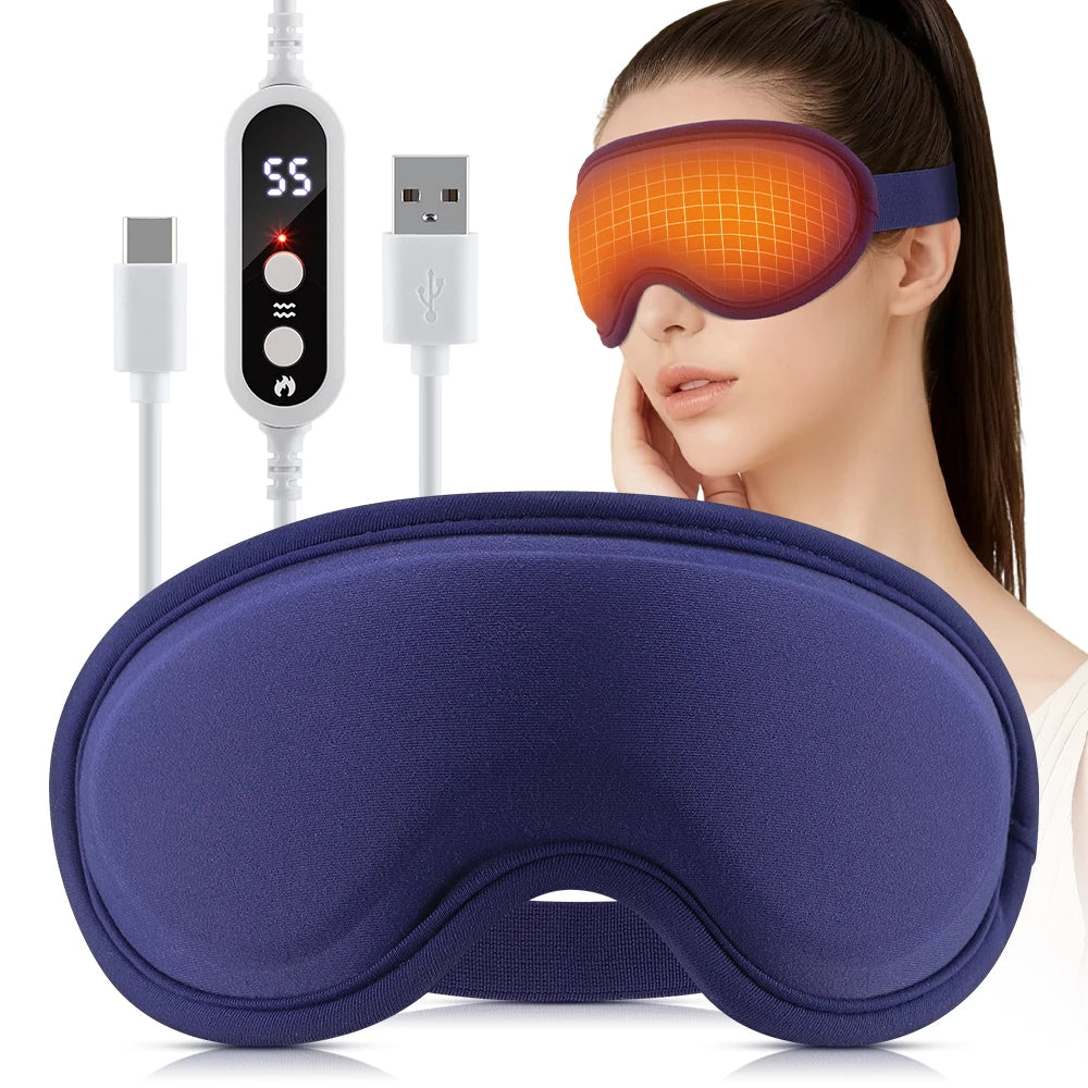 Heated Vibrating Eye Massager for Stress Relief - 20