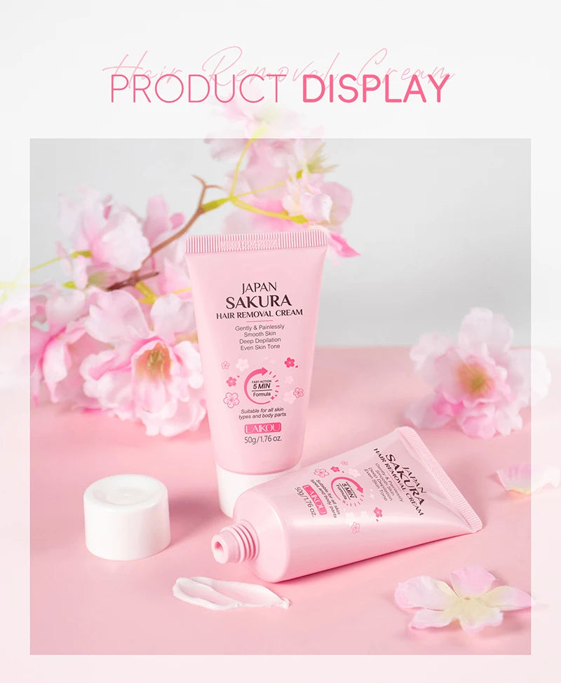 Painless Gentle Hair Removal Cream for Sensitive Skin