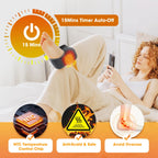 Wireless Heated Ankle Massager with Vibration Therapy