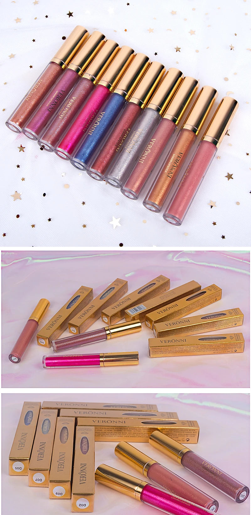 Shimmering Long-Lasting Waterproof Liquid Lipstick