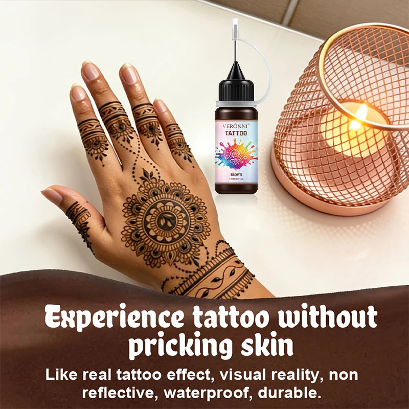 Temporary DIY Tattoo Paste for Festivals and Body Art - 14