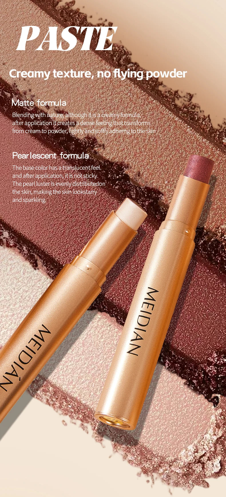 Three-Tone Gradient Eyeshadow Stick for Beginners