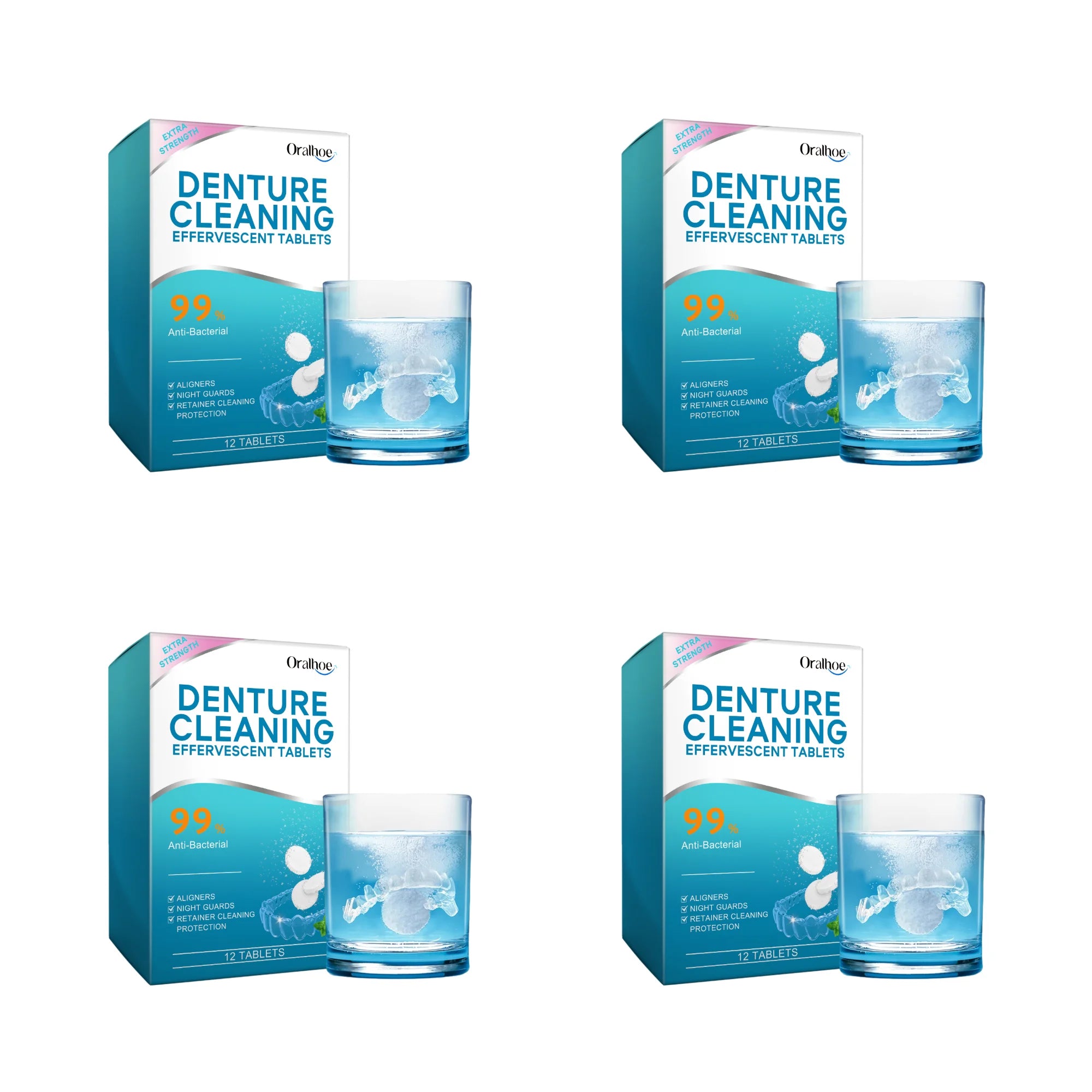 Effervescent Denture and Retainer Cleaning Tablets - 14