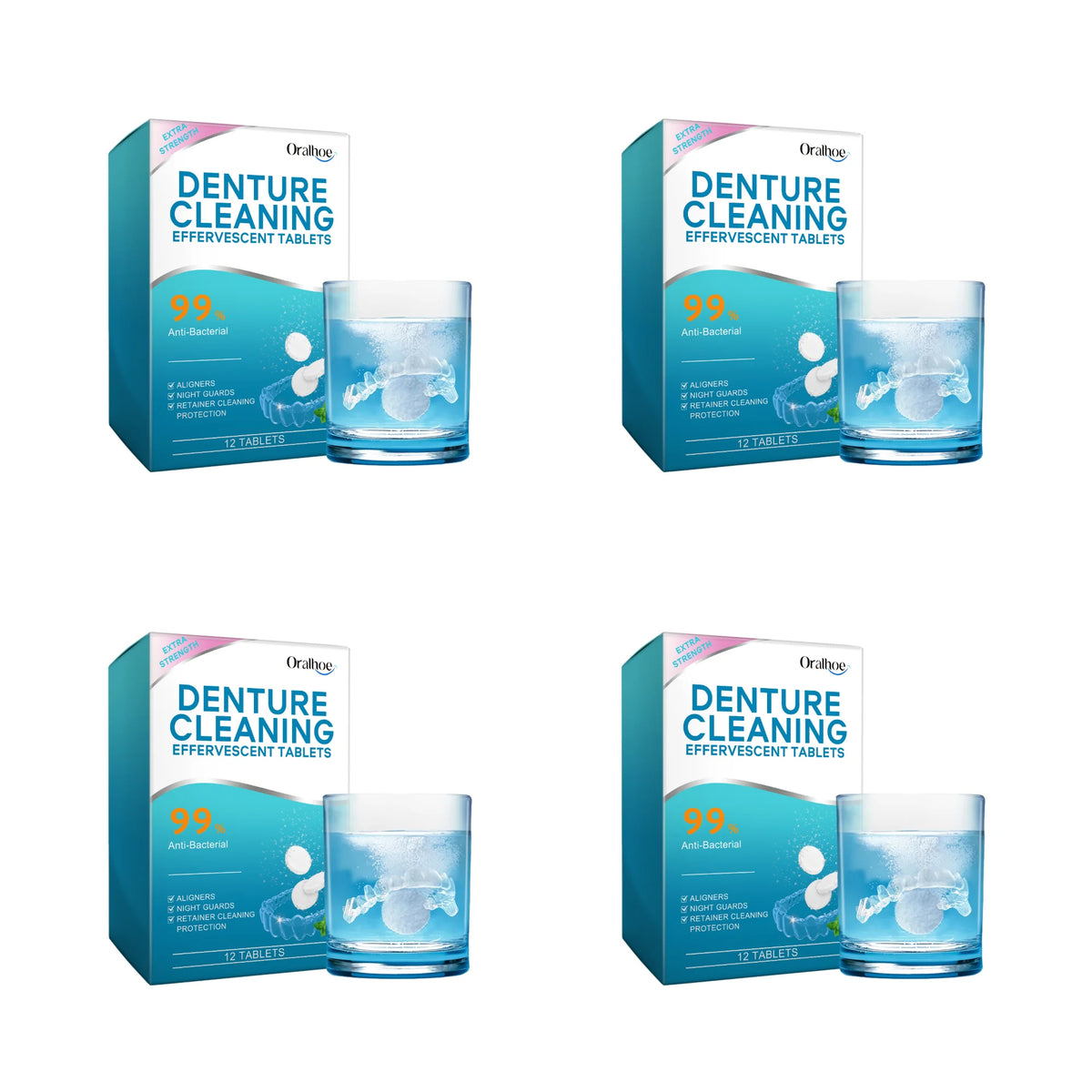 Effervescent Denture and Retainer Cleaning Tablets