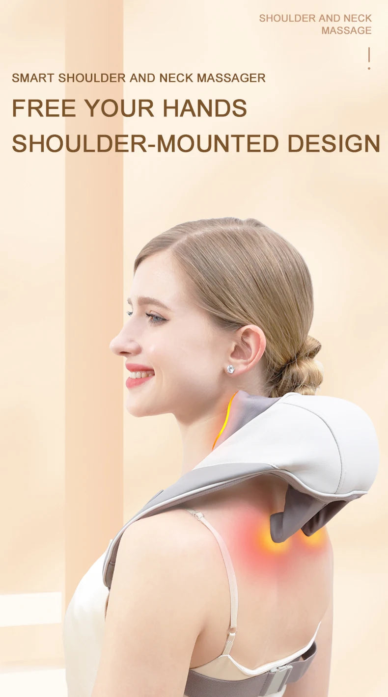 Wireless 6D Neck and Shoulder Deep Tissue Massager with Heat - 7
