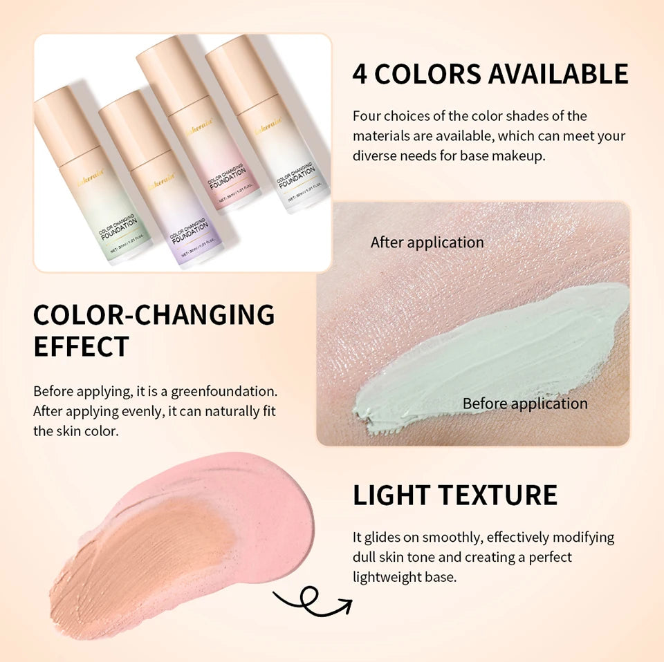 Color-Changing Liquid Foundation for Flawless Skin - 11
