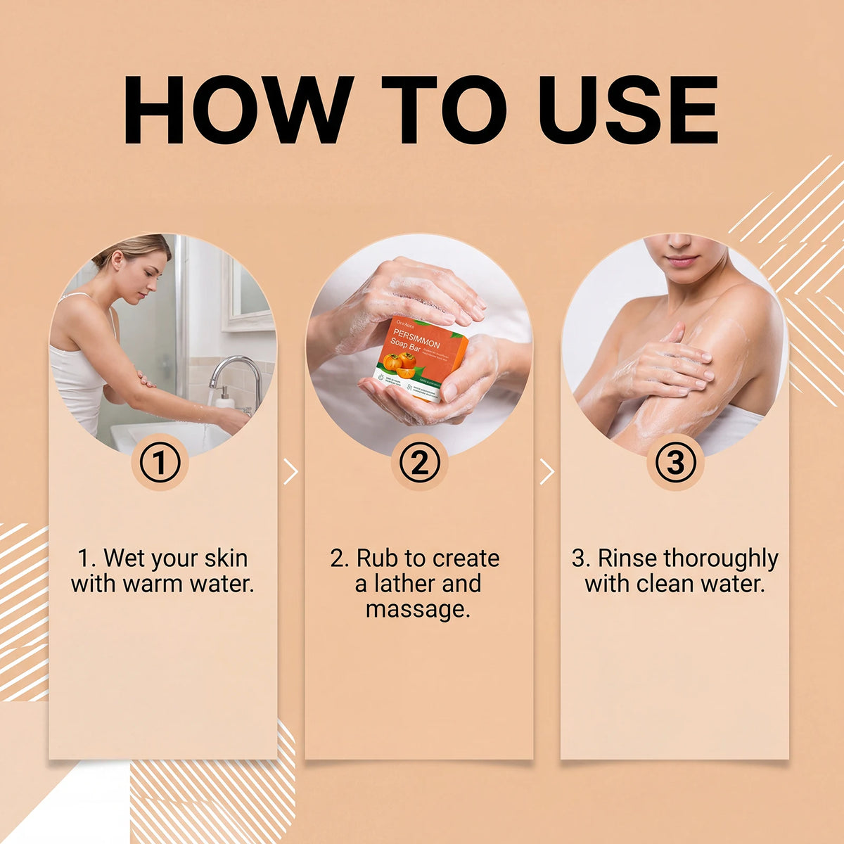 Persimmon Odor-Reducing Exfoliating Soap Bar