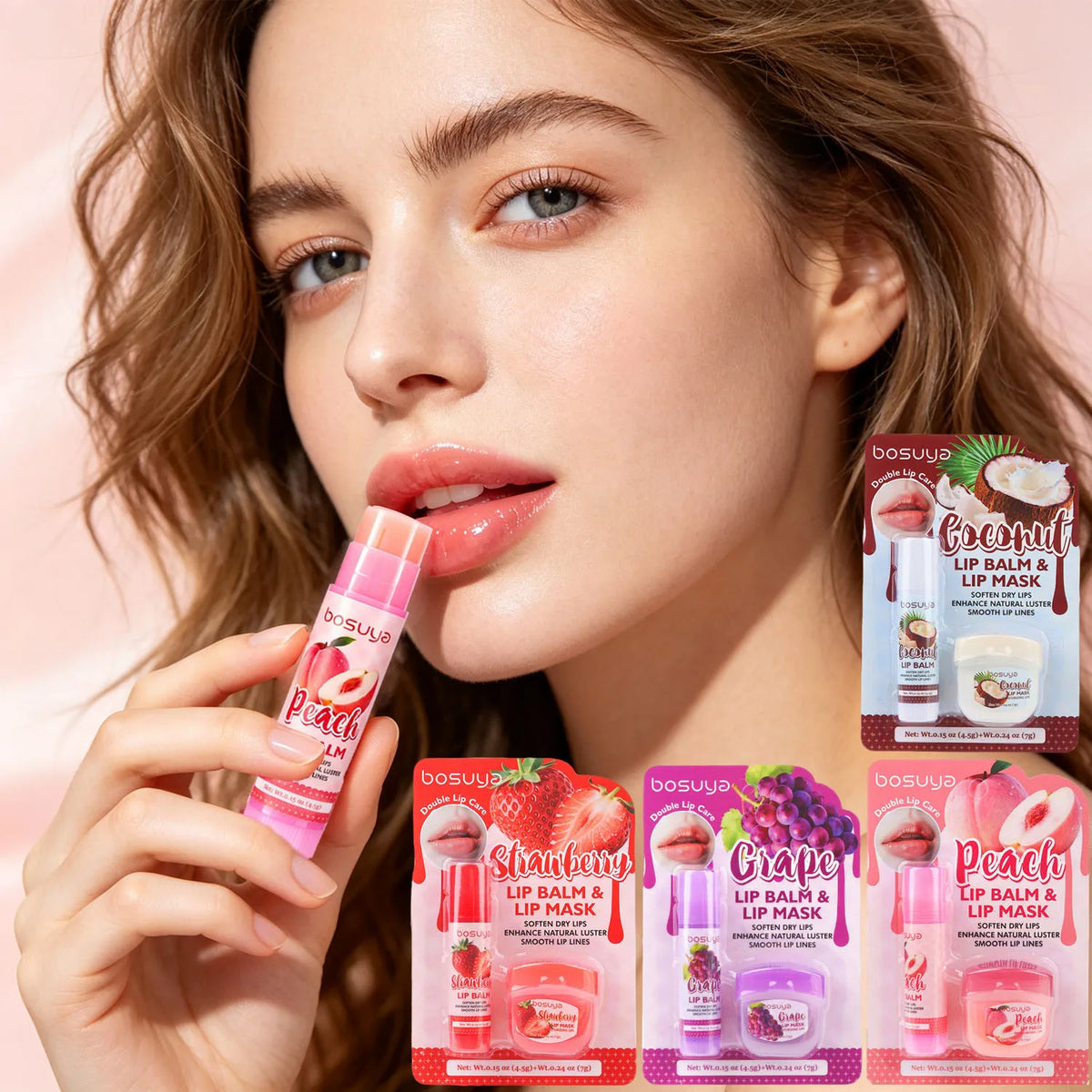 Fruit Extract Hydrating Lip Balm and Mask Set