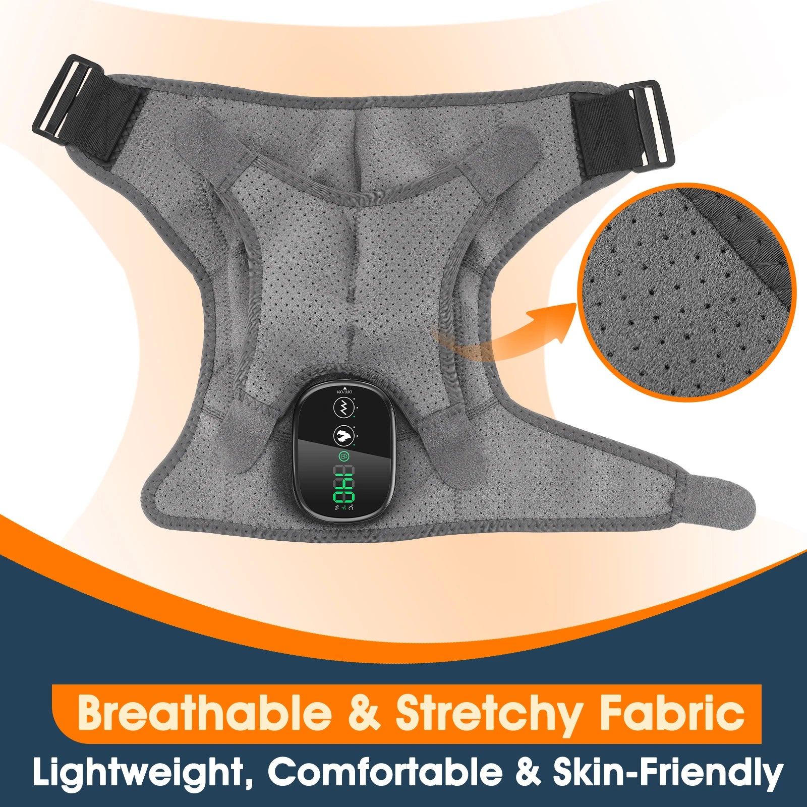 Cordless Heated Shoulder Massager with Vibration - 11