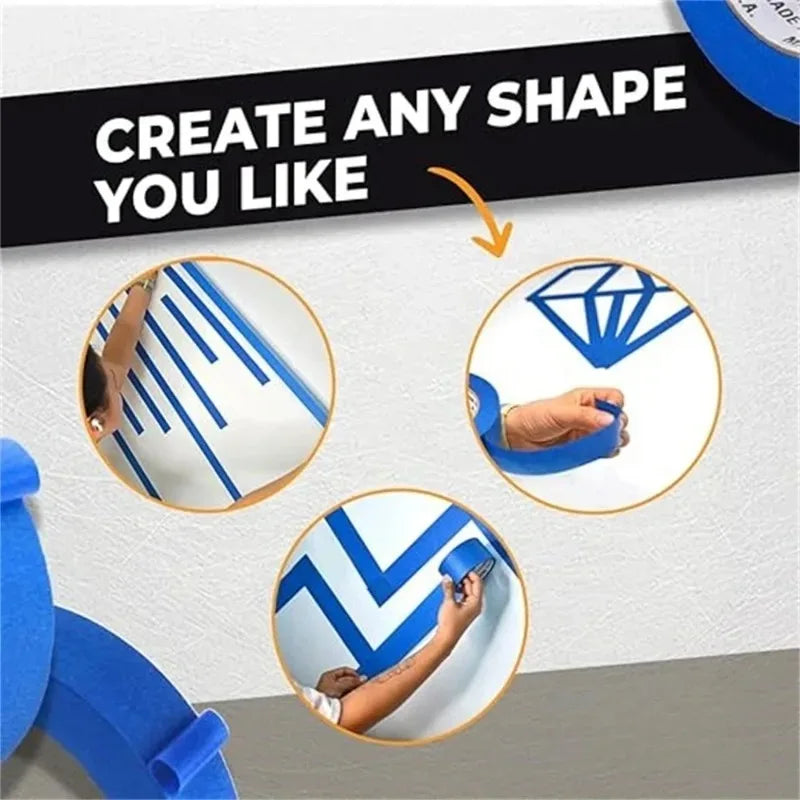 Professional Blue Painters Masking Tape for Clean Paint Lines