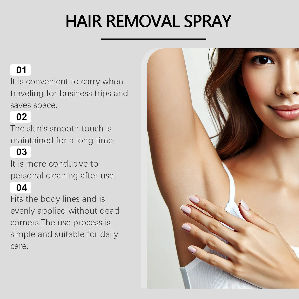 Painless Gentle Body Hair Removal Spray