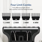 Professional Cordless Hair Trimmer and Detail Grooming Kit