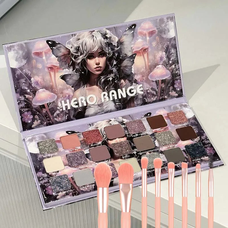 21-Color Multi-Finish Shimmer and Matte Eyeshadow Palette