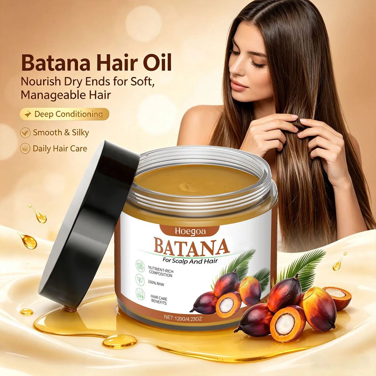 Batana Oil Hair Repair Mask for Damaged Hair